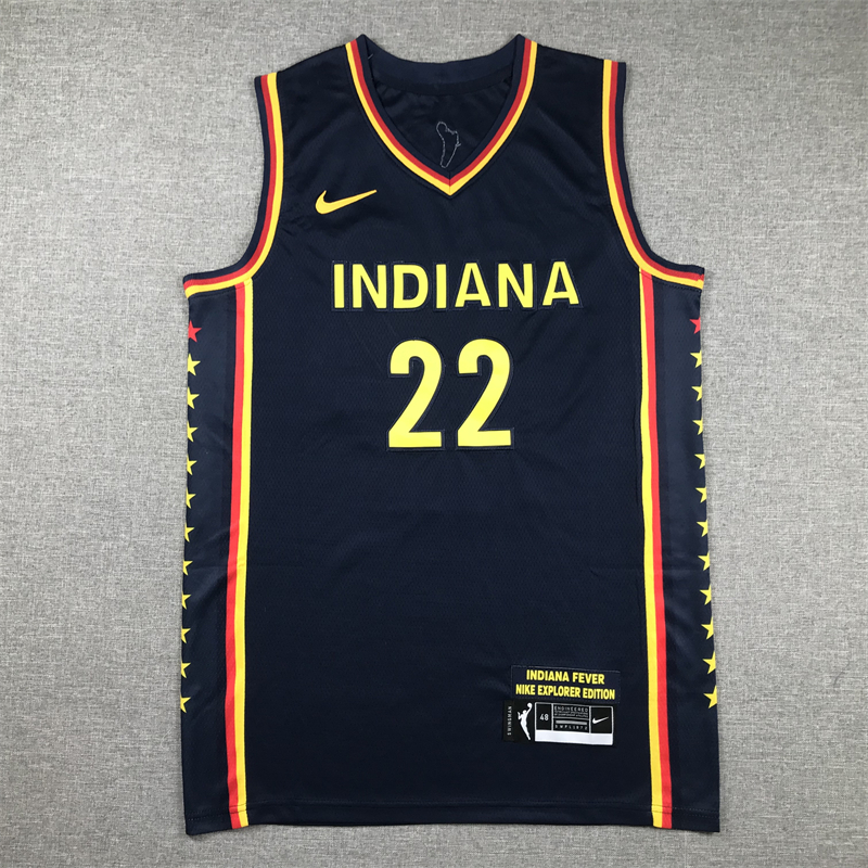 Men Indiana Pacers #22 Clark Drak Blue Nike 2024 NBA Jersey style 1->indiana pacers->NBA Jersey